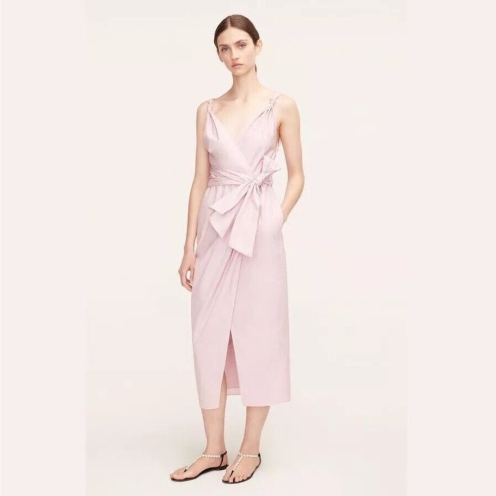 Rebecca Taylor black poplin wrap dress size 10